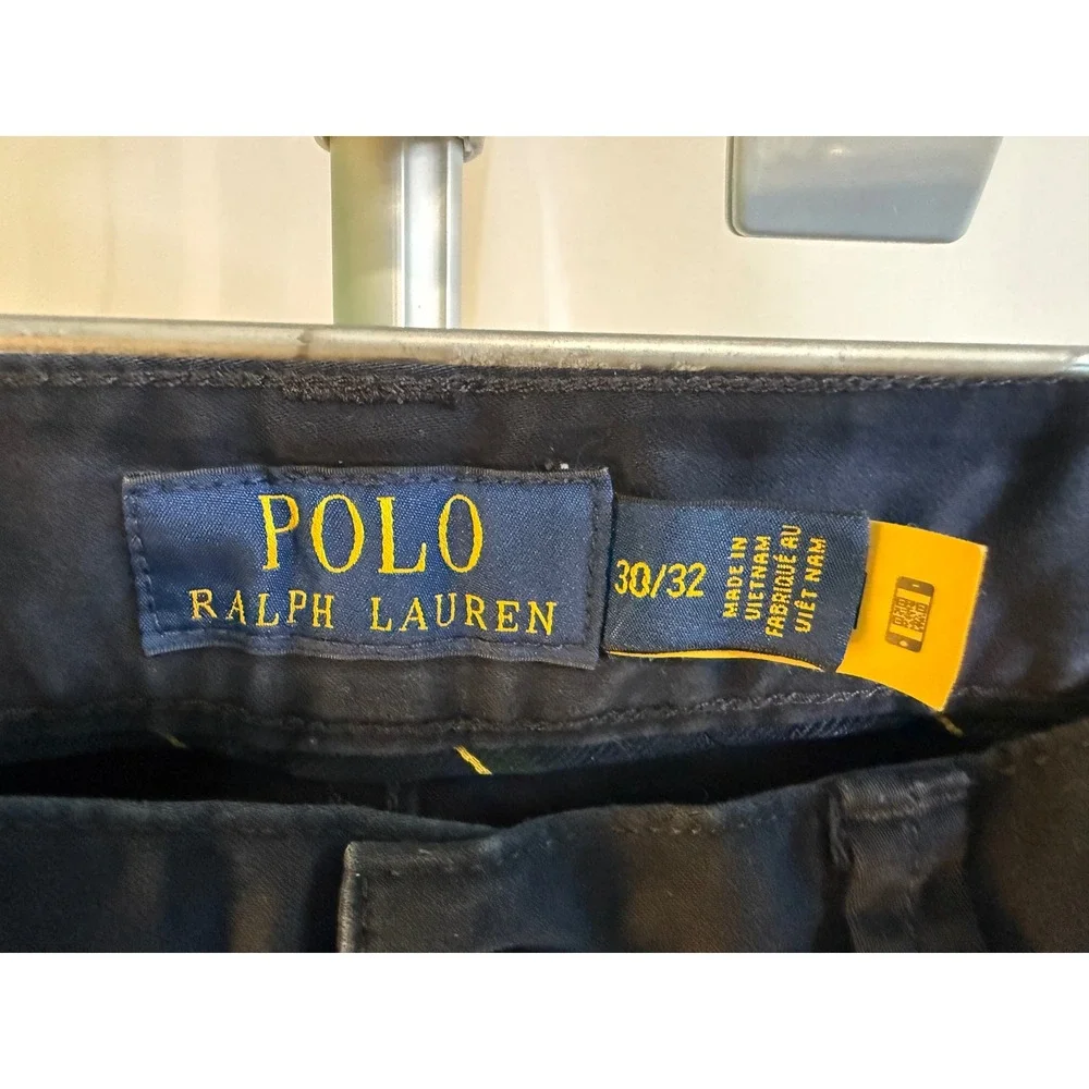 Polo Ralph Lauren Sullivan Slim Fit Navy Blue Stretch Chino Pants Mens 30x32